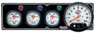 QuickCar Two Gauge Panel with Tach Black
