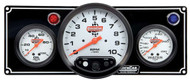 QuickCar Two Gauge Black Panel With Tach