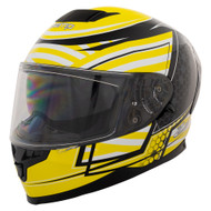 Zamp FR-4 Graphic Go-kart Helmet Yellow