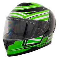 Zamp FR-4 Graphic Go-kart Helmet Green