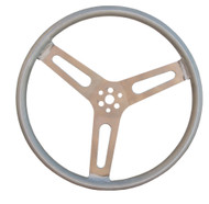 15" Aluminum FLAT Steering Wheel