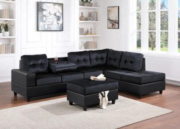 Heights Reversible Sectional + Ottoman