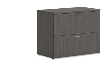 HON Lateral File, 2 Legal/Letter-Size File Drawers, Slate Teak, 36" x 20" x 29