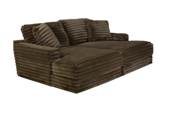 COMFREY DOUBLE CHAISE, CHOCOLATE ***NEW ARRIVAL***
