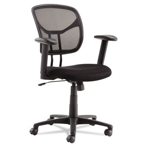 Mesh Task Chair with Adjustable Arms, Black 