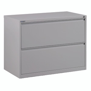 36” Wide 2 Drawer Lateral File with Core-Removeable Lock & Adjustable Glides