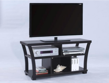 BLACK TV STAND HOLDS UP TO 50" TV