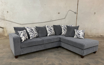 SHELLY CHARCOAL SECTIONAL
