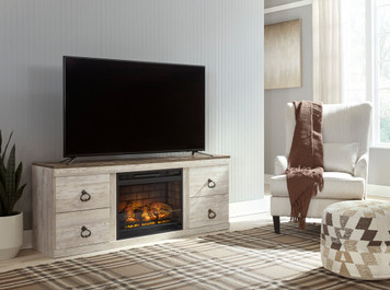 EDEN TV Stand w/Fireplace 60" L