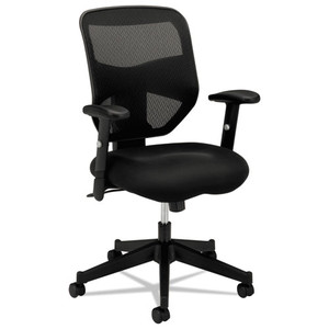 HON VL531 Mesh High-Back Task Chair with Adjustable Arms, Black