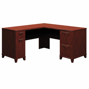 BUSH 60W x 60D L Shaped Office Desk with Drawers