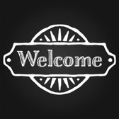 WELCOME front door vinyl sticker decal letters home hallway family friends