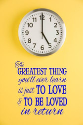 LOVE & BE LOVED vinyl wall sticker saying words home family decor inspirational