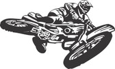 Motocross motorcycle stunt action vinyl wall sticker bedroom garage man cave #10