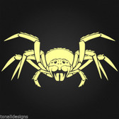 Spider wall art sticker decal for vehicle motorbike window mirror man cave 020
