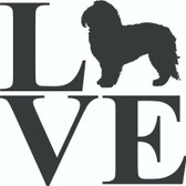 Maltese Terrier Love vinyl sticker decal dog pet for home window wall car kennel