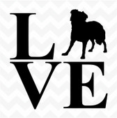 Border Collie Love vinyl sticker decal dog pet for home wall car kennel