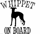WHIPPET ON BOARD vinyl sticker dog breed car bumper or window pet DIY