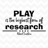 Play Highest Form of Research Einstein vinyl wall art sticker quote inspire DIY