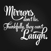 Mirrors sticker - white sticker