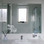 Mirror sticker bathroom