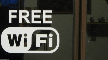 Free Wifi White sticker