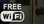 Free Wifi White sticker