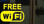 Free Wifi Yellow Sticker