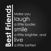 BEST FRIENDS vinyl wall sticker saying