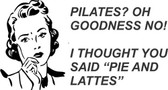 Coffee Pie & Lattes Retro Lady Vinyl Wall Sticker