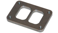 T06 Turbo Inlet Flange (Divided Inlet) - 1/2" thick (MILD STEEL)