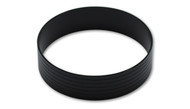 Aluminum Union Sleeve for 4" Tube O.D. - Hard Anodized Black