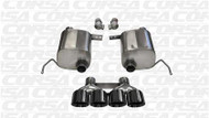 CORSA Chevy Corvette C7 Coupe 6.2L V8 AT/MT 2.75" Valve-Back Dual Rear Exit Black Xtreme Exhaust 