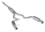 MBRP 15+ Ford Mustang EcoBoost 2.3L 3in Cat Back Dual Split Rear Exit Race Version (Aluminized Steel)