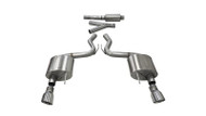 Corsa 15-16 Ford Mustang EcoBoost 2.3T Sport 3in Cat-Back Dual Rear Exhaust