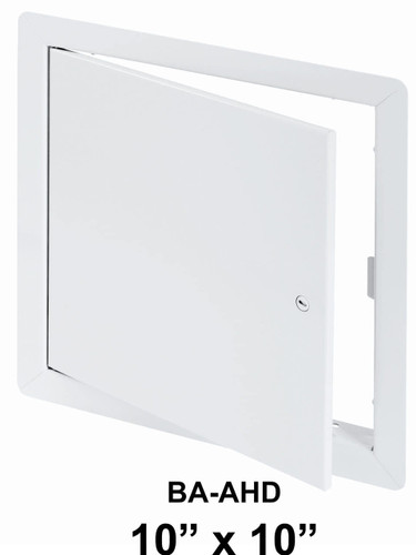 BA-AHD, 10" x 10" General Purpose Access Door with Flange, Front View, Door Open