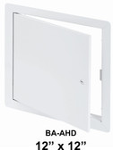 BA-AHD, 12" x 12" General Purpose Access Door with Flange, Front View, Door Open