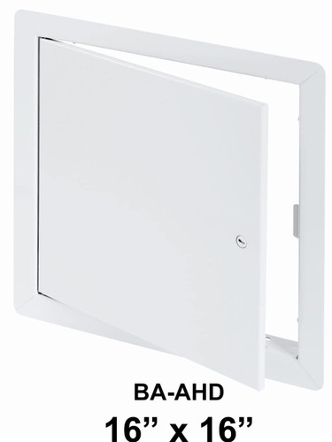 BA-AHD, 16" x 16" General Purpose Access Door with Flange, Front View, Door Open