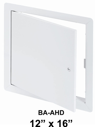 BA-AHD, 12" x 16" General Purpose Access Door with Flange, Front View, Door Open