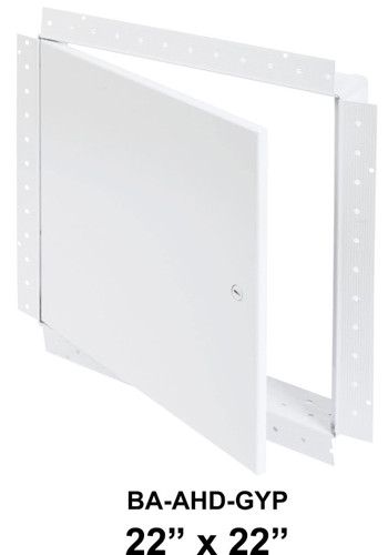 22" x 22" - Drywall Access Door BA-AHD-GYP, 22" x 22" General Purpose Access Door with Drywall Flange, Front View, Door Open