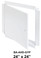 24" x 24" - Drywall Access Door BA-AHD-GYP, 24" x 24" General Purpose Access Door with Drywall Flange, Front View, Door Open