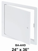 BA-AHD, 24" x 36" General Purpose Access Door with Flange, Front View, Door Open