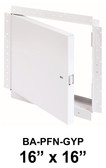 16" x 16" - Drywall Access Door BA-PFN-GYP, Front View, Access Panel