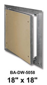 Recessed door - Install door prior to hanging drywall