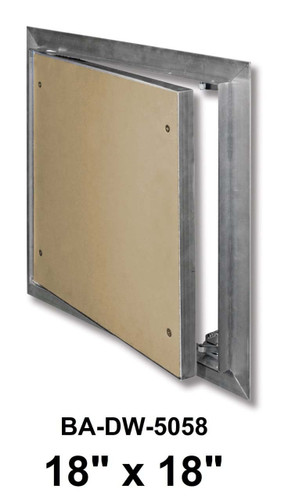 Recessed door - Install door prior to hanging drywall