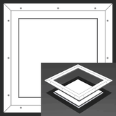 8" x 8" Pop-Out Square Corner - Access Panel for Ceilings