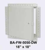 18" x 18" Fire Rated Insulated Access Door with Flange for Drywall