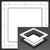 16" x 16" Pop-Out Square Corner - Access Panel for Ceilings