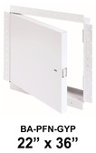 22" x 36" - Drywall Access Door BA-PFN-GYP, Front View, Access Panel