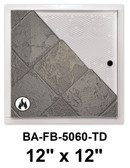 12" x 12" Fire Rated Un-Insulated Recessed Door for Tile Walls